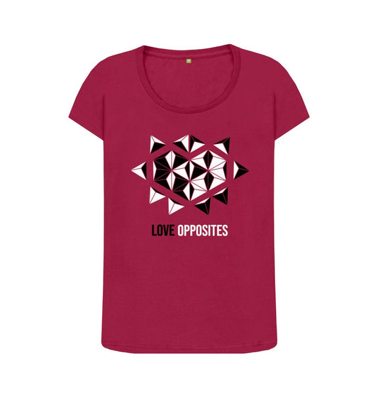 Cherry Love Opposites - Women's Scoop Neck T-shirt - 6 colours