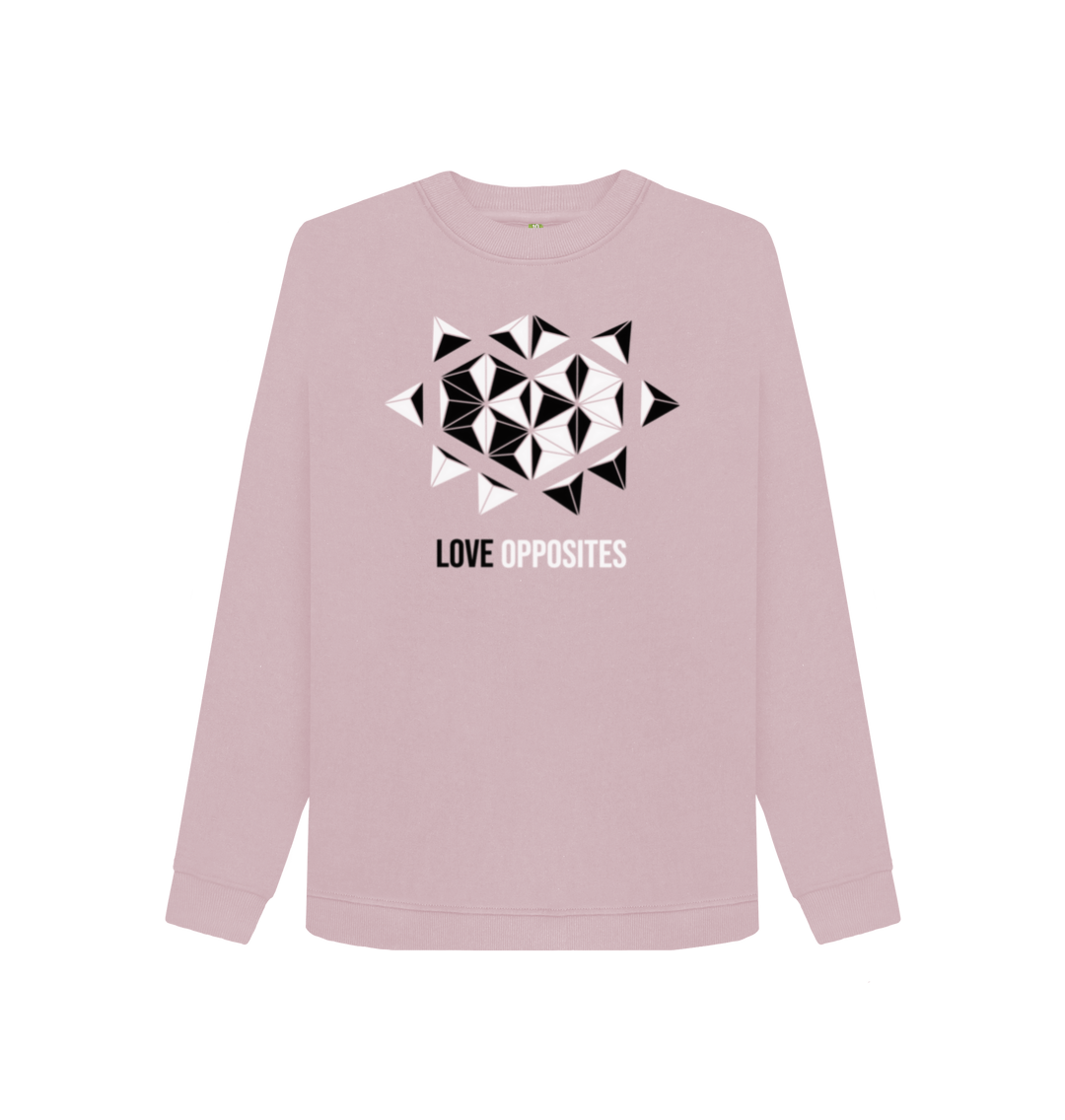 Mauve Printed Sweater Front