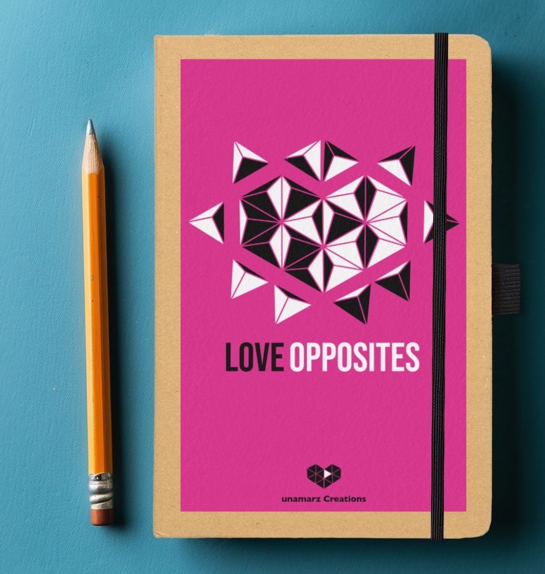 Love Opposites Notebook - Pink