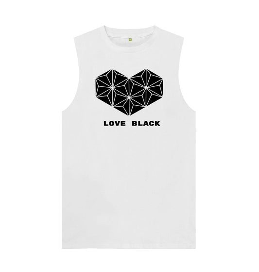 White Love Black, Love White - Men's Organic Cotton Vest