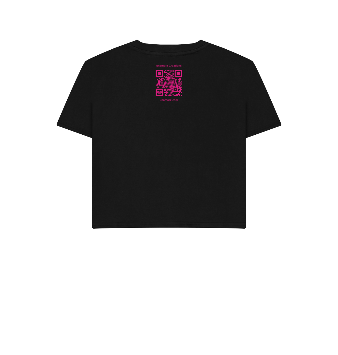 Black Printed T-shirt Back