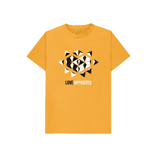 Kids T-Shirt -  Mustard - Love Opposites