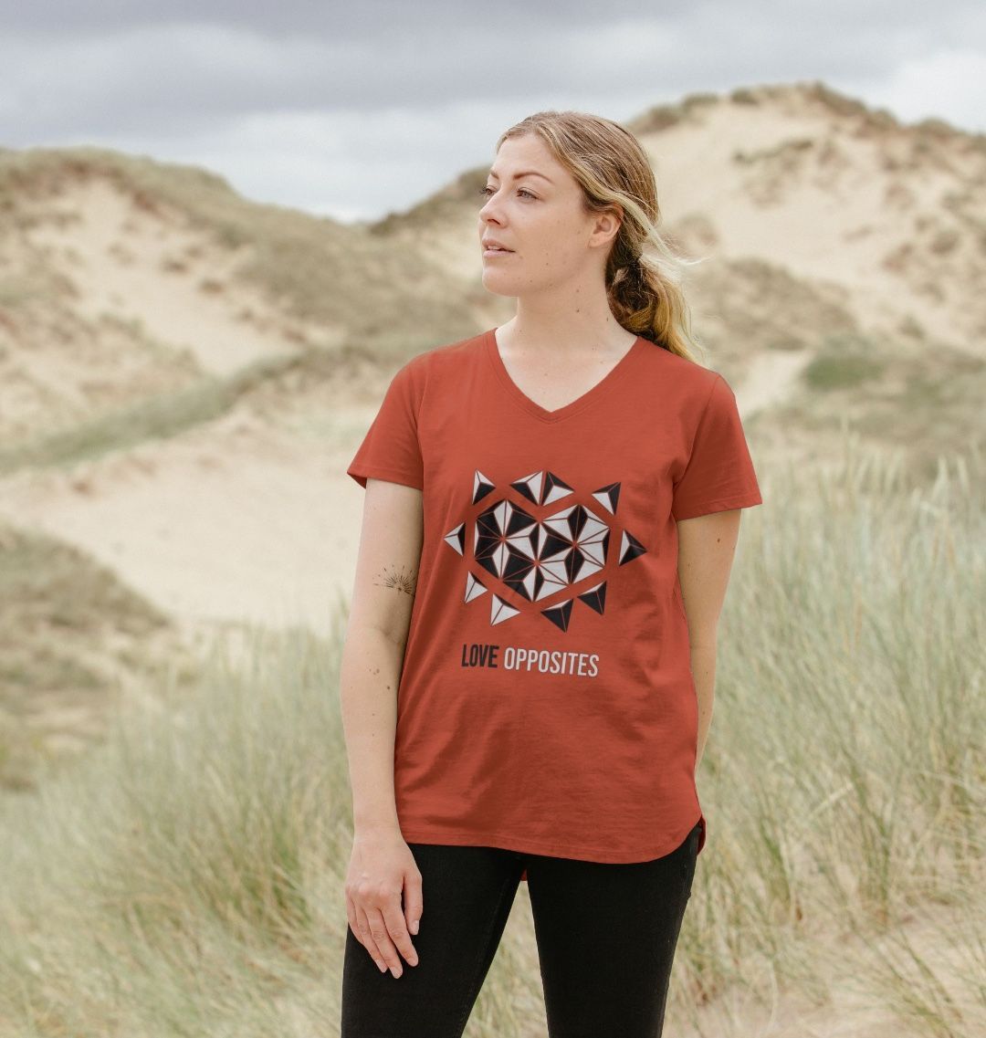 Love Opposites - Women's V-Neck T-shirt - 2 colours