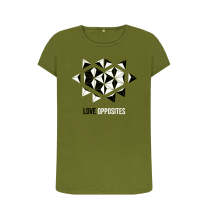 Moss Green Printed T-shirt Front