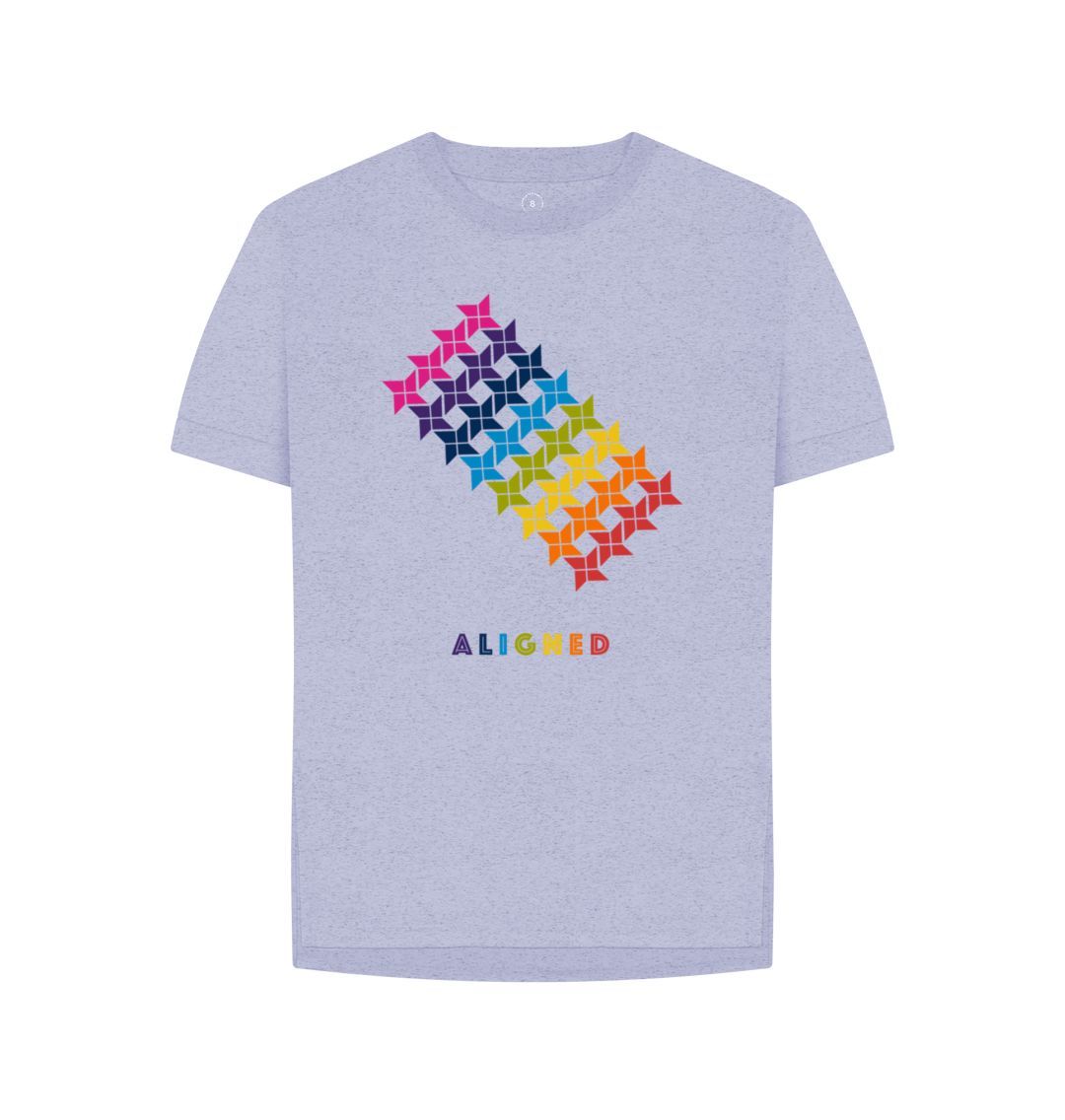 Lavender Aligned - Women's Remill\u00ae Relaxed Fit T-shirt