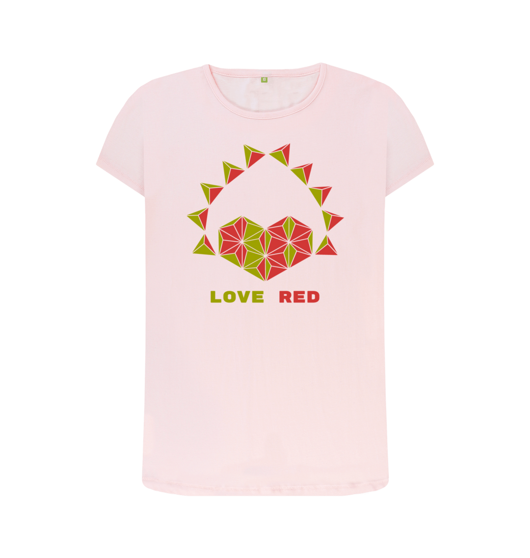 Pink Printed T-shirt Front