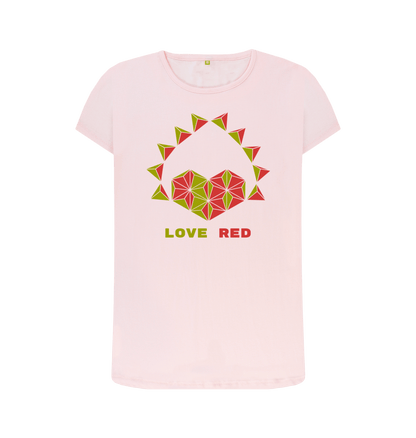 Pink Printed T-shirt Front