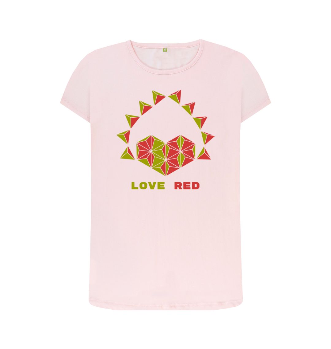 Pink Love Red - Women's Crew Neck T-shirt