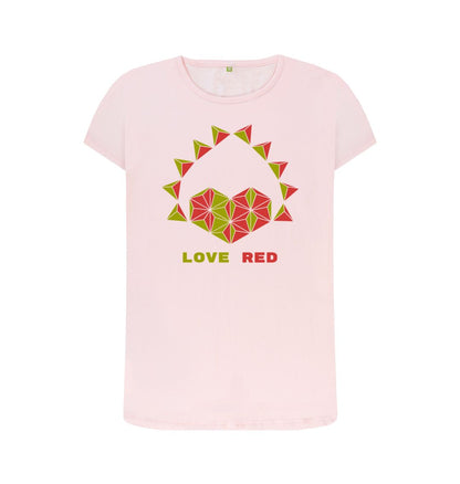 Pink Love Red - Women's Crew Neck T-shirt