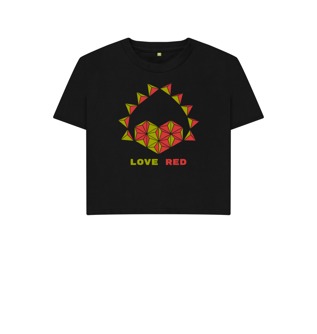 Black Printed T-shirt Front