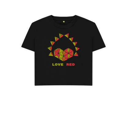Black Printed T-shirt Front