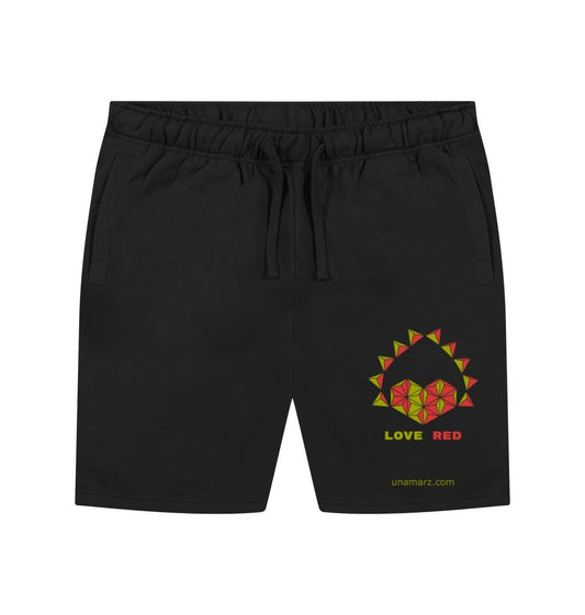 Black Love Red - Men's Organic Cotton Shorts