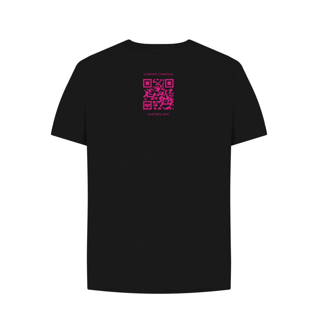 Black Printed T-shirt Back
