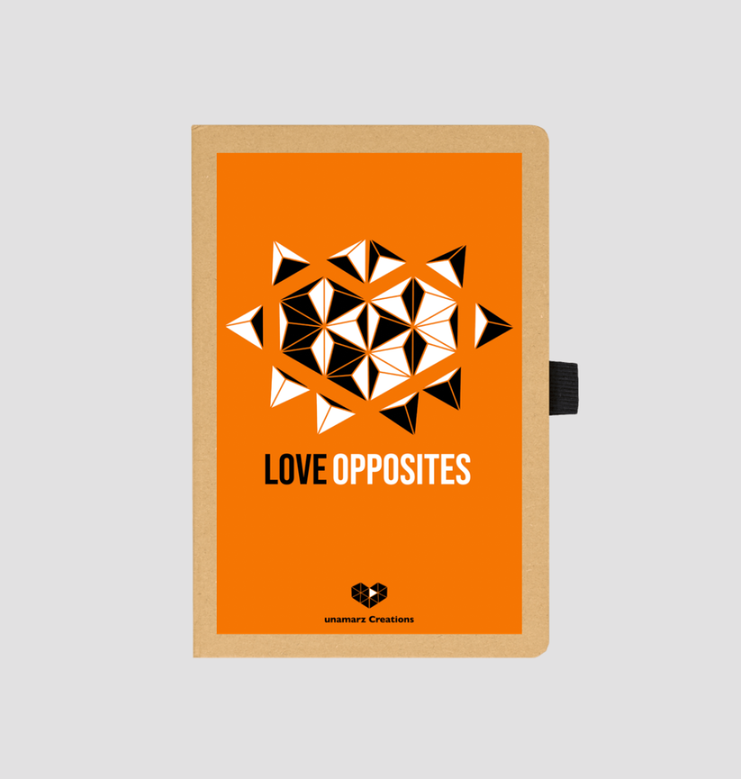 Kraft Love Opposites Notebook - Orange