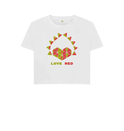 White Love Red - Women's Boxy Tee