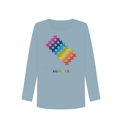 Stone Blue Aligned - Women's Long Sleeve T-shirt