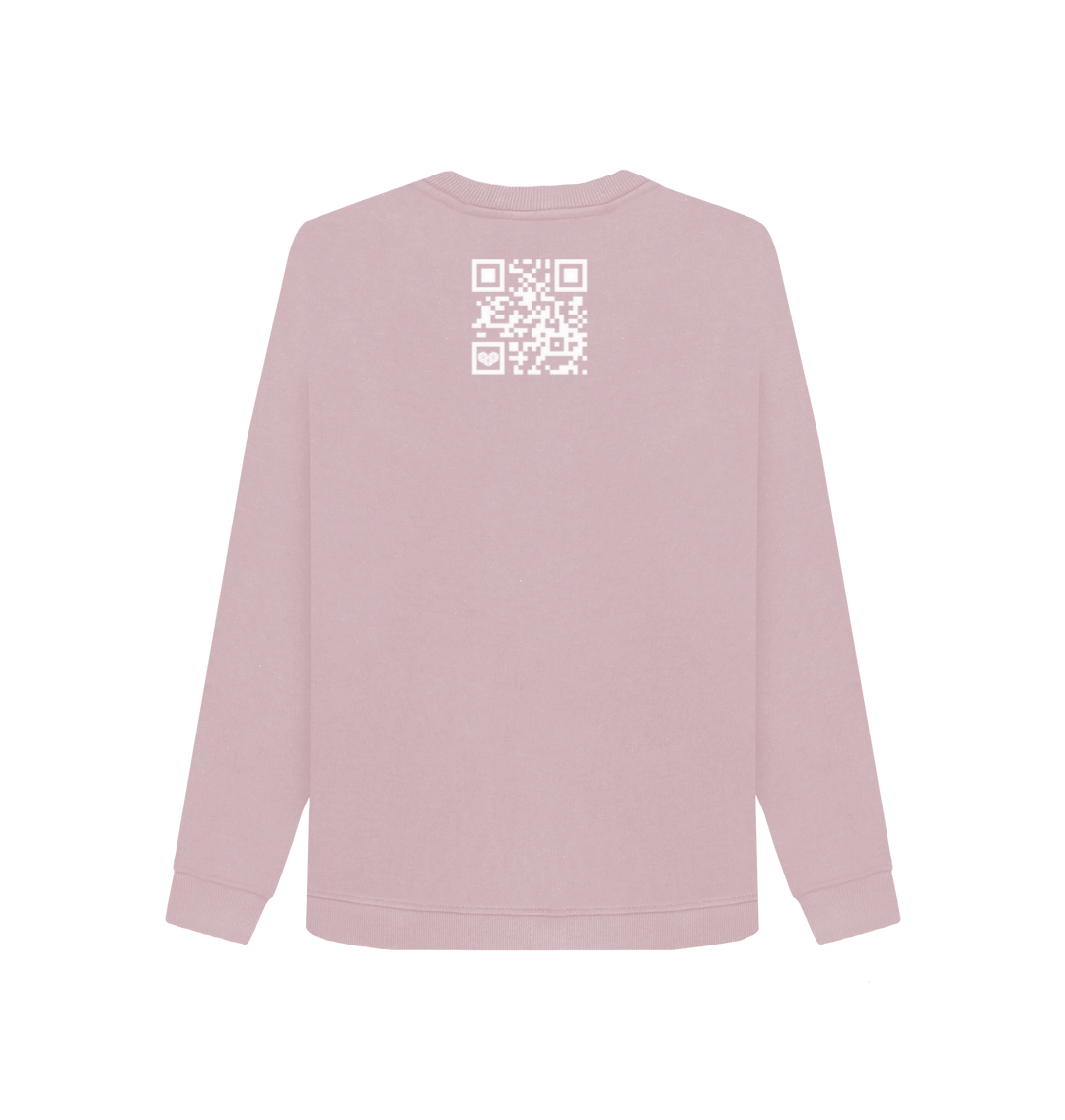 Mauve Printed Sweater Back