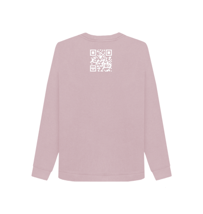 Mauve Printed Sweater Back