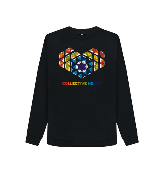 Black Collective Heart - Women's Crewneck Sweater - 2 colours