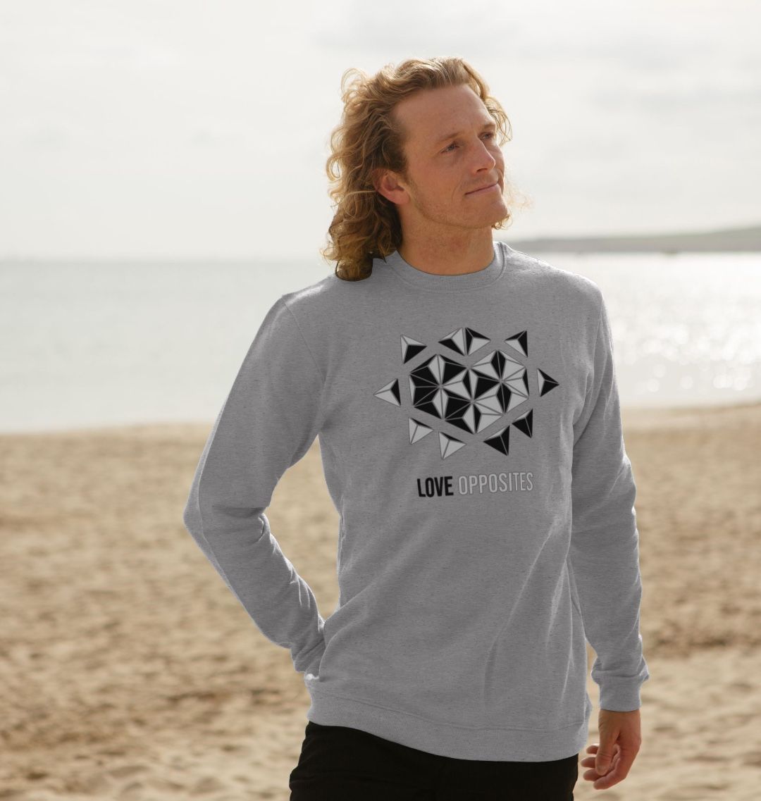 Love Opposites - Men's Crew Neck Sweater - 5 colours