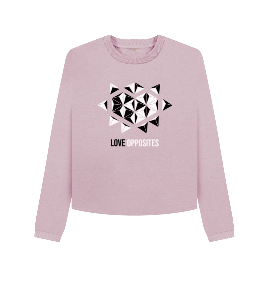 Mauve Printed Boxy Jumpers Front