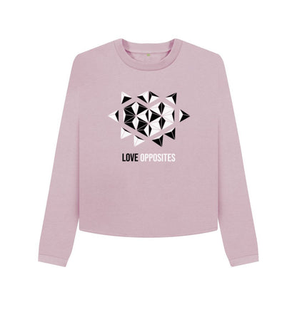 Mauve Love Opposites - Women's Boxy Jumper - 3 colours