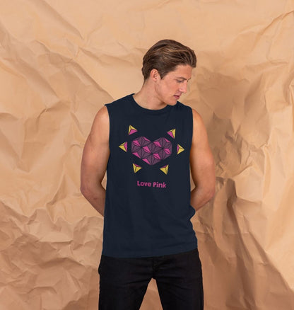 Love Pink - Men's Organic Cotton Vest - 2 colours