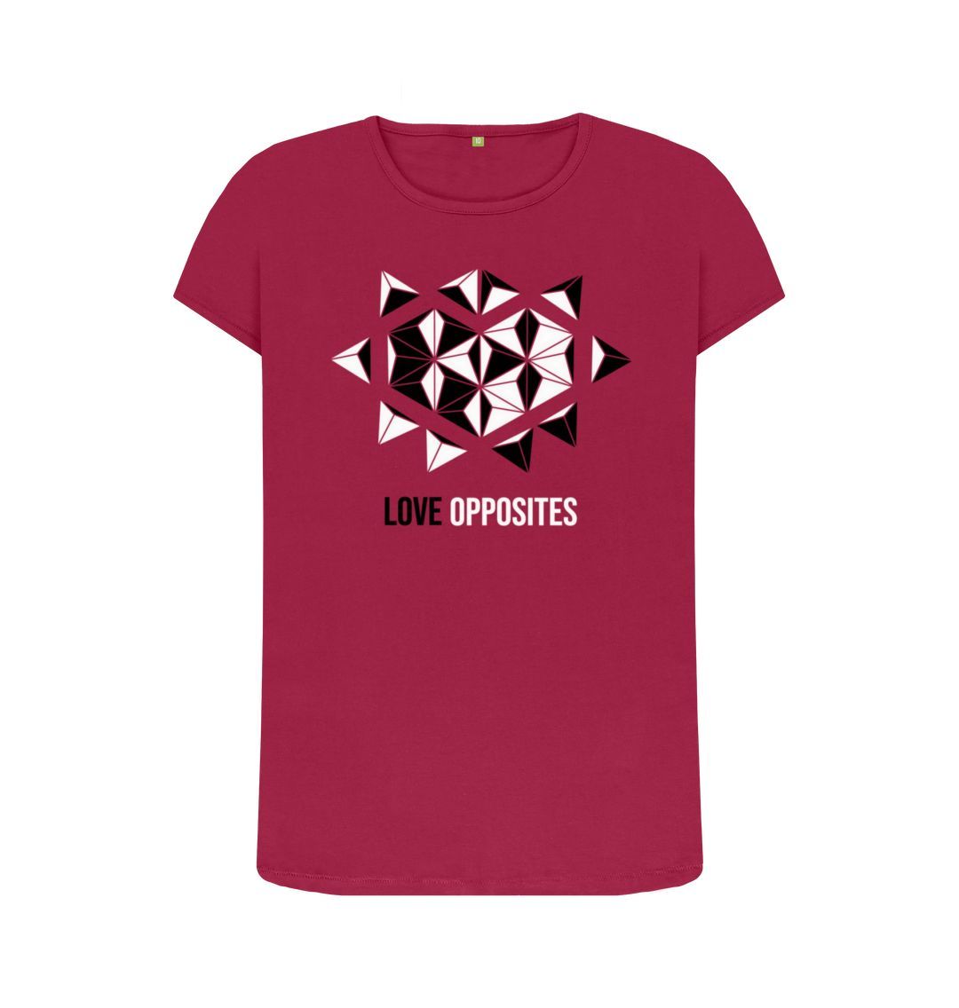 Cherry Love Opposites - Women's Crew Neck T-shirt - 7 colours