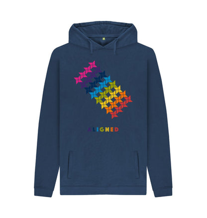 Navy Aligned - Men's Pullover Hoodie