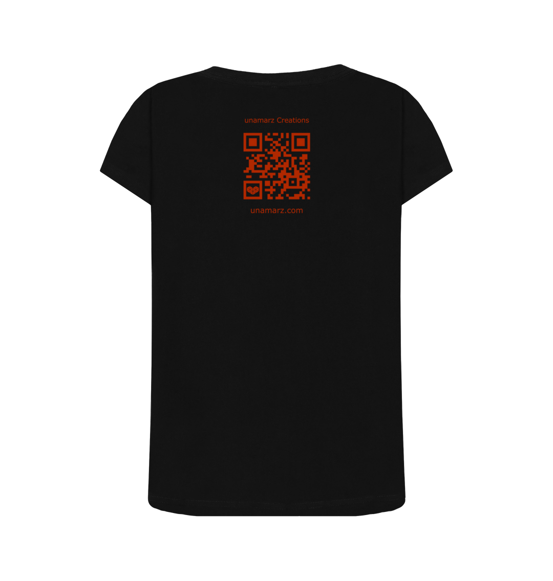 Black Printed T-shirt Back