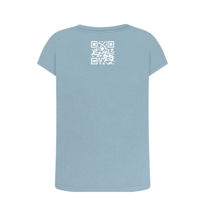 Stone Blue Printed T-shirt Back