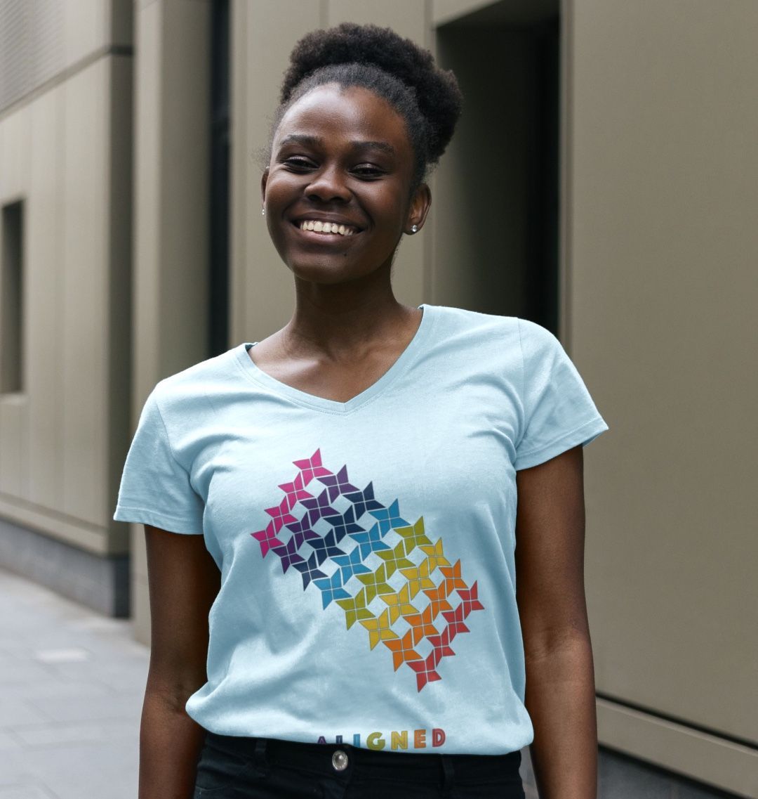 Aligned - Women's V-Neck T-shirt