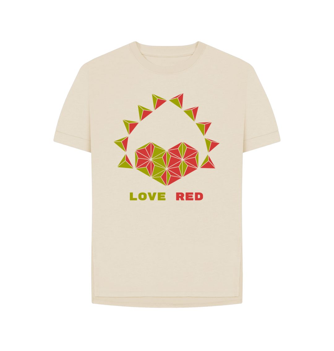 Oat Love Red - Women's Relaxed Fit Tee
