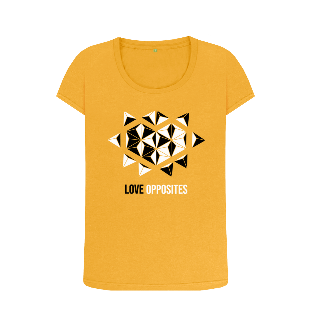 Mustard Printed T-shirt Front
