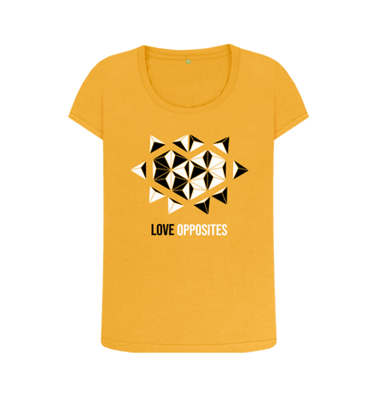 Mustard Printed T-shirt Front