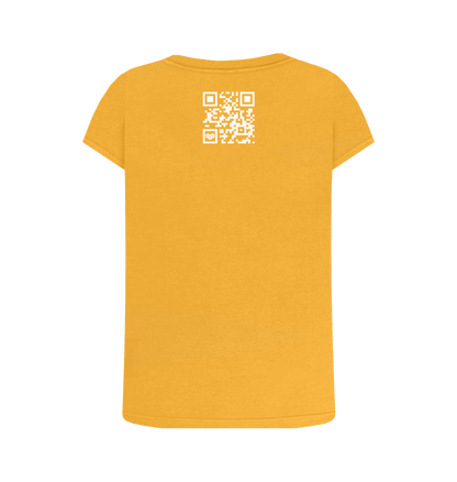 Mustard Printed T-shirt Back