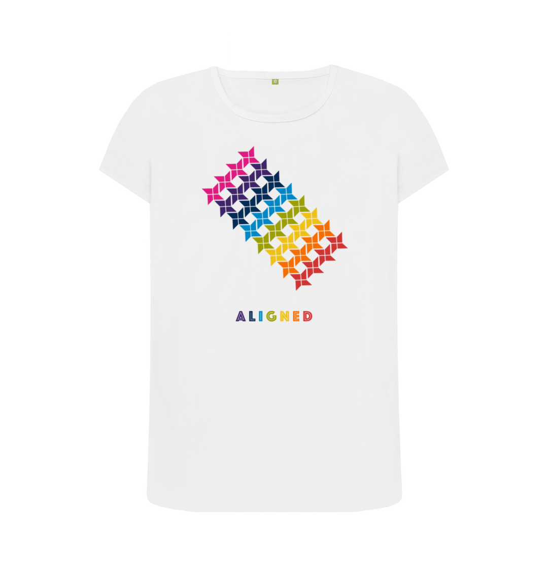 White Printed T-shirt Front