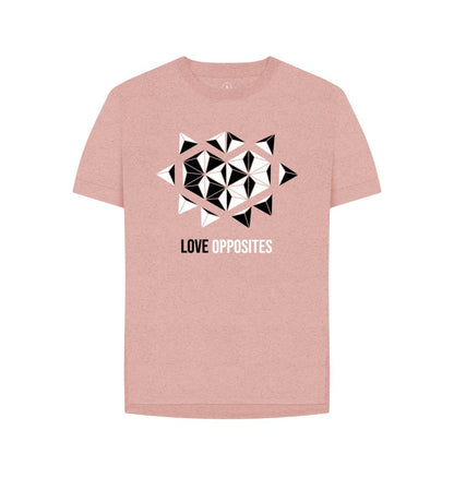 Sunset Pink Love Opposites - Women's Remill\u00ae Relaxed Fit T-shirt - 5 colours