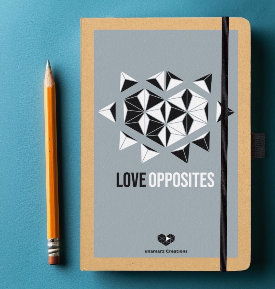 Love Opposites Notebook - Grey