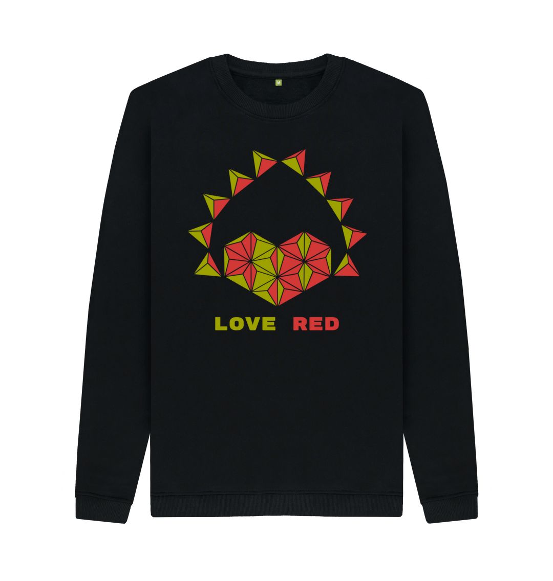 Black Love Red - Men's Crew Neck Sweater
