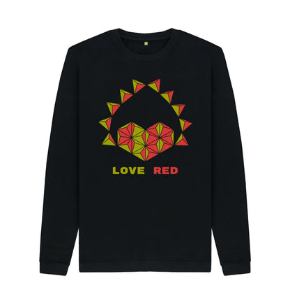 Black Love Red - Men's Crew Neck Sweater