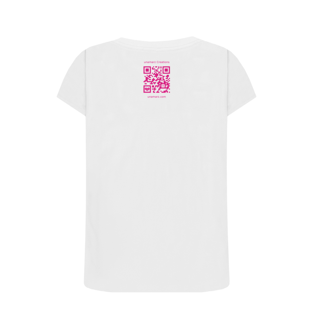 White Printed T-shirt Back