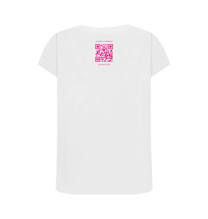 White Printed T-shirt Back